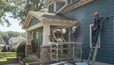 Vinyl siding installation in Charlotte, NC for a home exterior upgrade