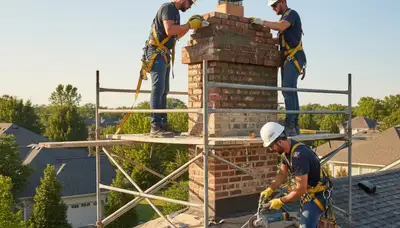 Charlotte, NC chimney repair by FX Remodeling & Exteriors for masonry and flashing damage