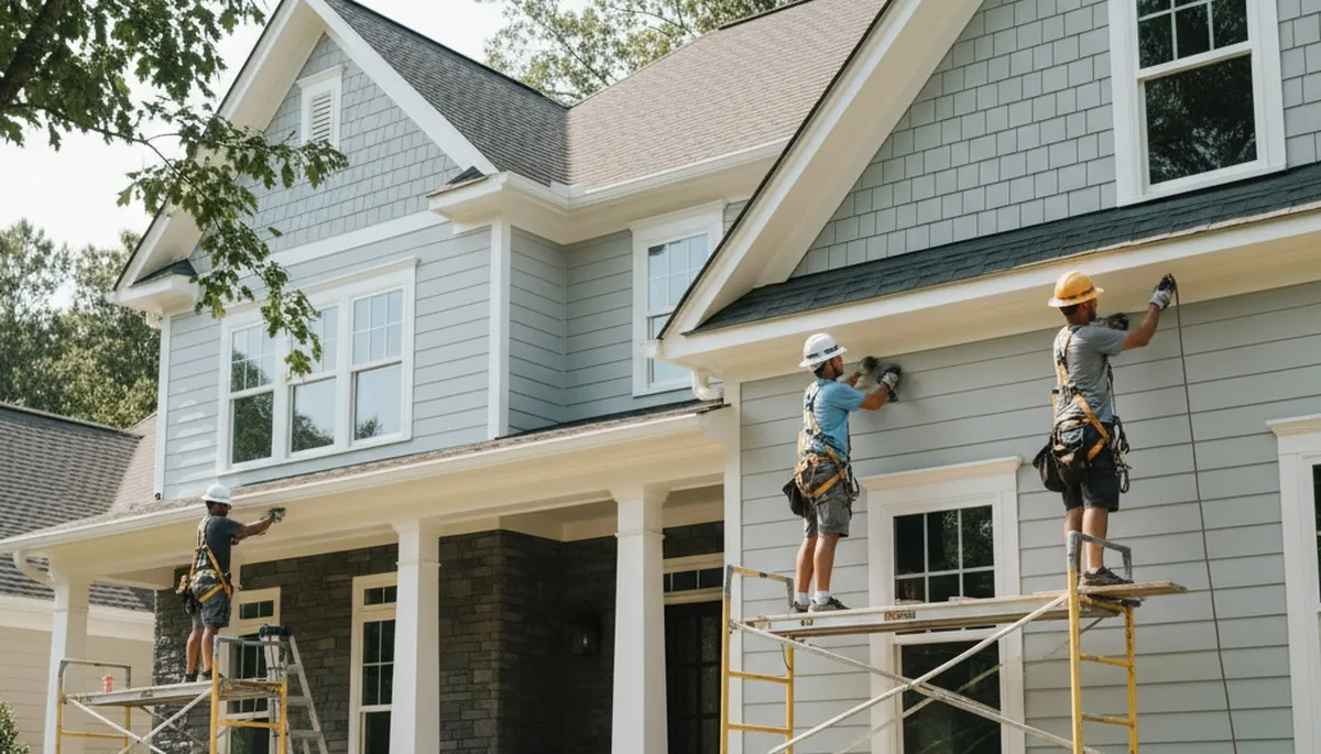 Vinyl siding installation for Charlotte, NC homes by a professional siding contractor