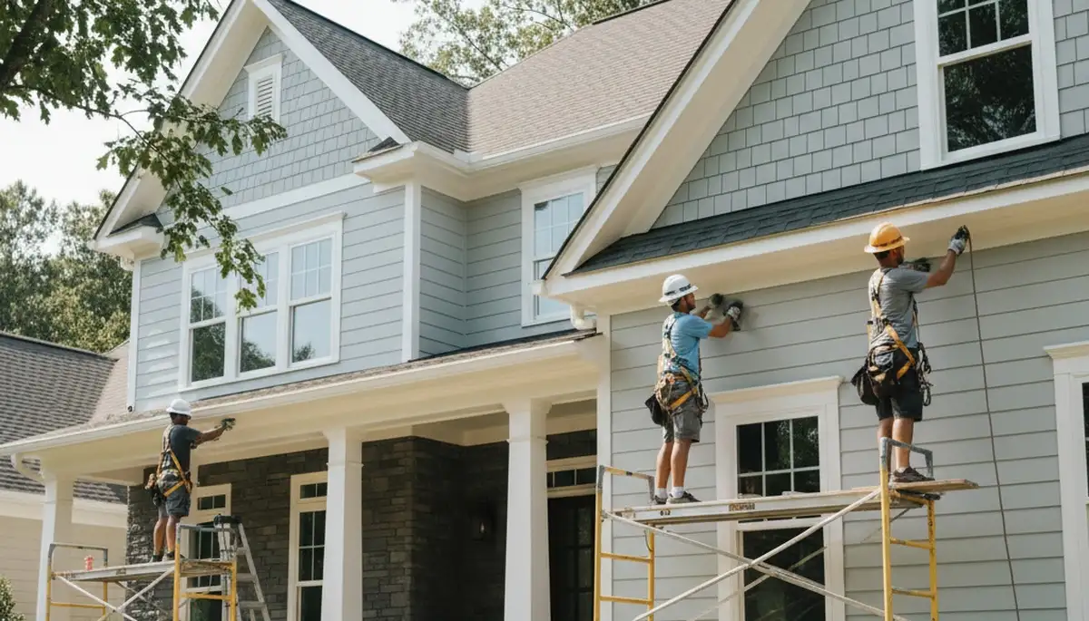 Vinyl siding installation for Charlotte, NC homes by a professional siding contractor
