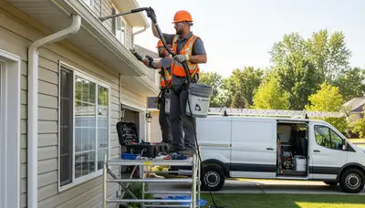 Charlotte, NC gutter cleaning service by FX Remodeling & Exteriors for clean, free-flowing gutters