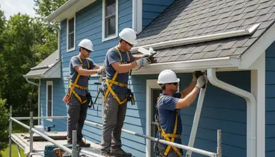 Charlotte, NC gutter repair by FX Remodeling & Exteriors for leaks, sagging, and storm damage protection