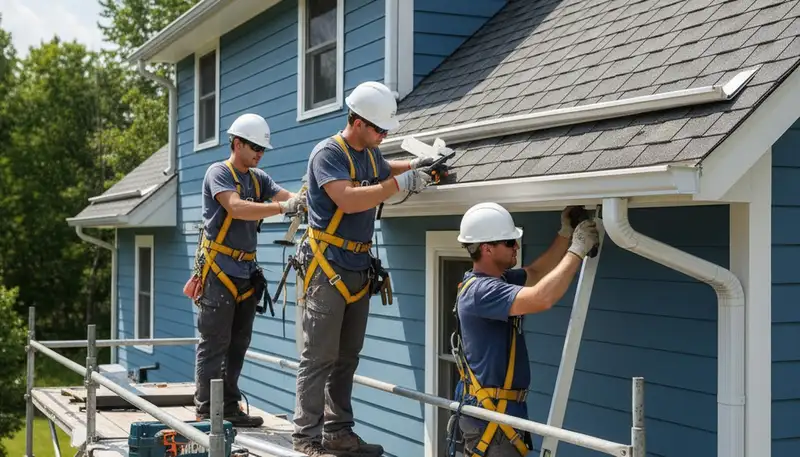 Charlotte, NC gutter repair by FX Remodeling & Exteriors for leaks, sagging, and storm damage protection