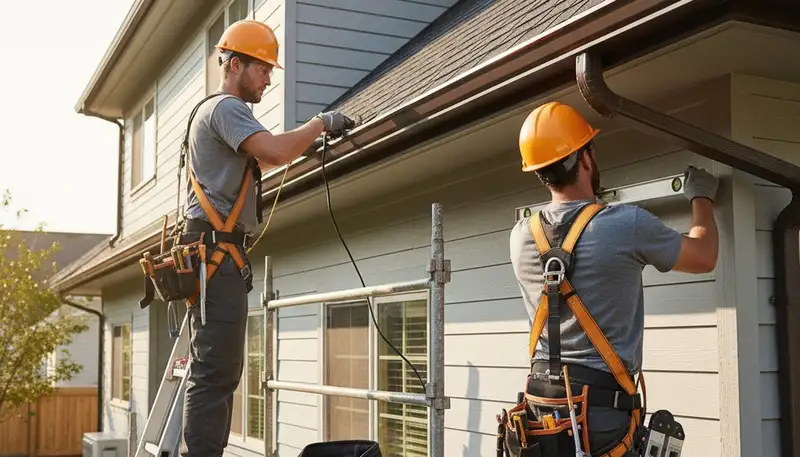 Charlotte, NC gutter repair by FX Remodeling & Exteriors for leaks, sagging, and storm damage