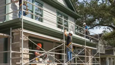Vinyl siding installation in Charlotte, NC for a home exterior by a professional siding contractor