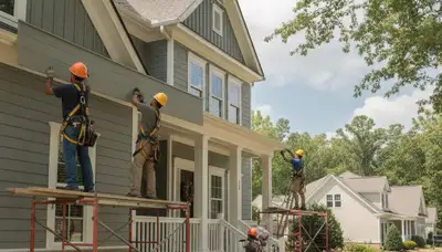 Vinyl siding installation in Charlotte, NC for durable home exterior protection