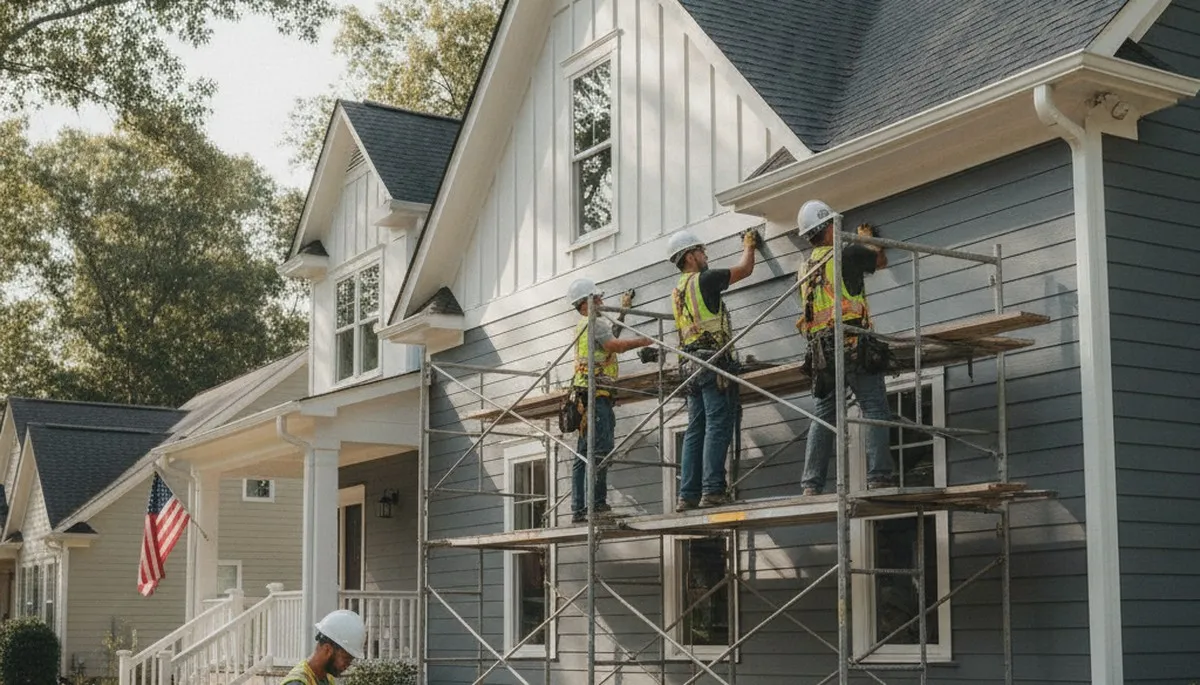 Vinyl siding installation services in Charlotte, NC for local homes and businesses