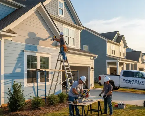 Vinyl siding installation for Charlotte, NC homes by professional siding contractors